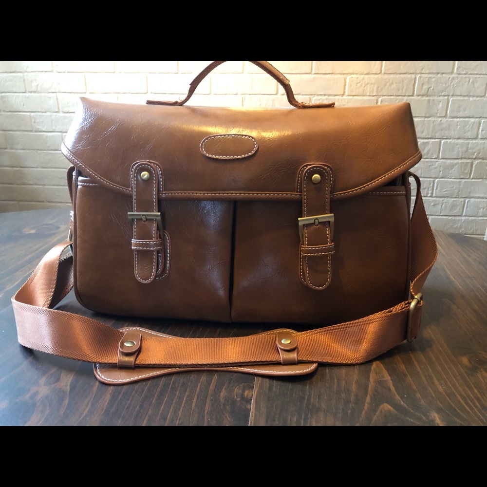 leather camera bag